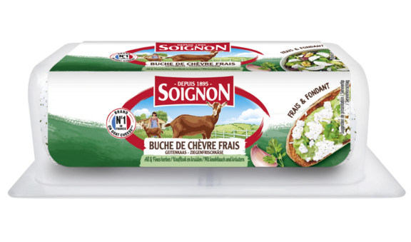 Ziegenfrischkäse-Rolle Knoblauch & Kräuter 125g