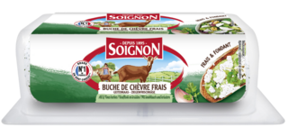 Ziegenfrischkäse-Rolle Knoblauch & Kräuter 125g